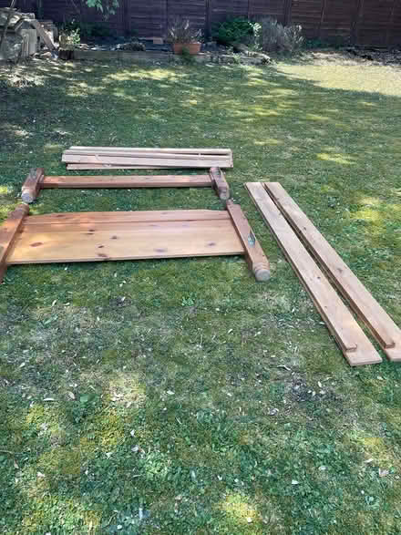 Photo of free Pine double bed (MK17 9BP) #3