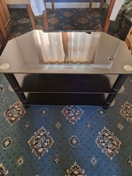 Photo of free Smoked glass TV stand (Ashton-U-Lyne OL6) #1