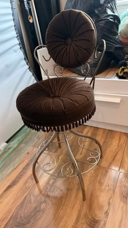 Photo of free Vanity chair (Custom House E16 3LQ) #1
