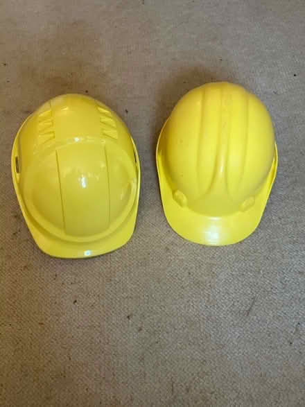 Photo of free 2 yellow hard hats (Near Moreton in Marsh) #1