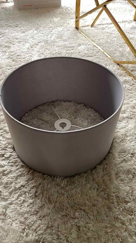 Photo of free Grey Lampshade (Large) (Worcester Park KT4) #1