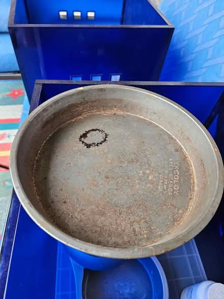 Photo of free Rusty round cake pan (Near the experimental farm) #1