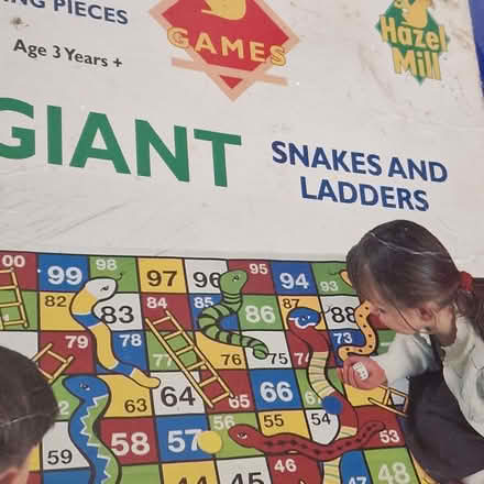 Photo of free Garden snakes and ladders large game No dice in box (Watcombe TQ2) #1