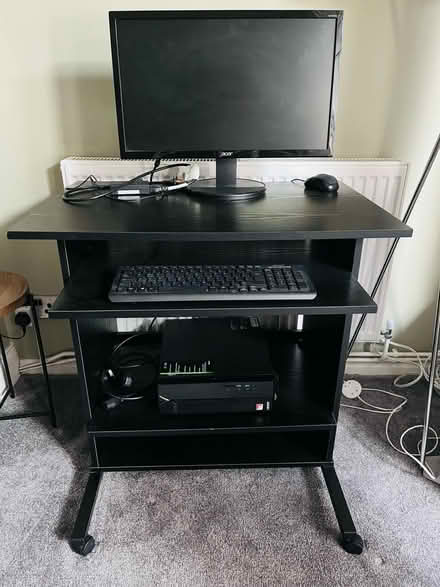 Photo of free Black ash computer desk (Gosport PO12) #1