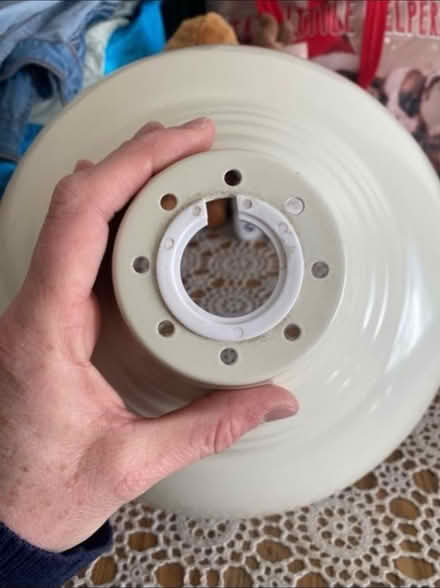 Photo of free Cream Metal Ceiling Light Shade (Cheshunt En8) #3