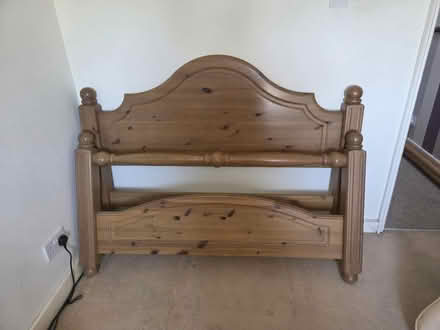 Photo of free Pine double bed frame (SG17 shefford beds) #1