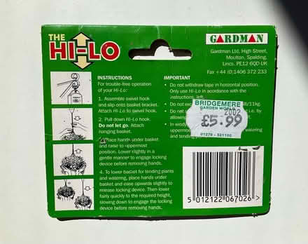 Photo of free Hardman Hi-Lo lowering device for hanging baskets (Oswestry SY11) #4