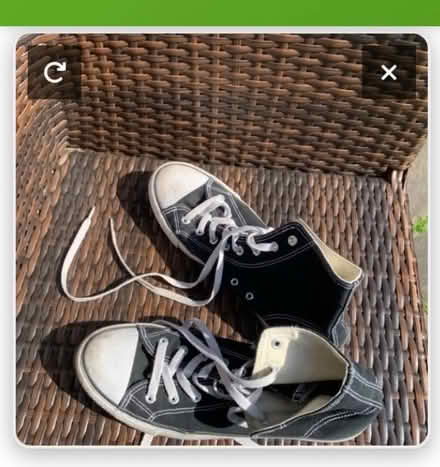 Photo of free Size 8 hi top trainers preloved (Northfield B31) #1