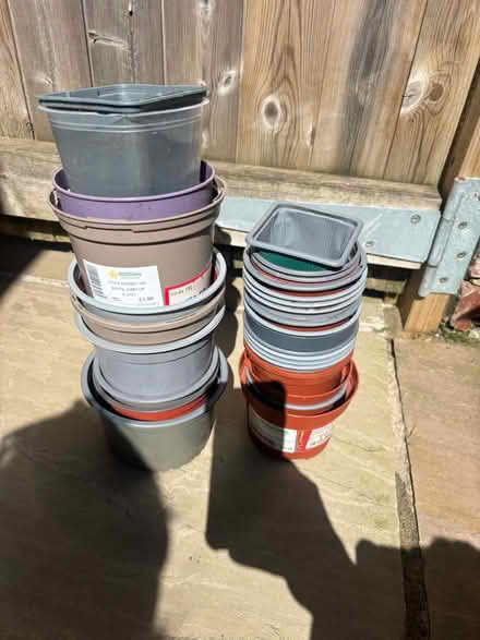 Photo of free Plastic plant pots (Hillcliffe WA4) #1