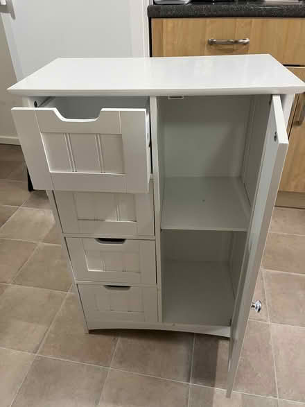 Photo of free Small White Cupboard (Orton Malborne PE2) #1