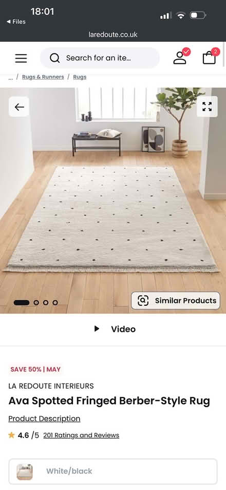 Photo of free Beautiful spotted rug 160*230cm (Streatham hill SW2) #2