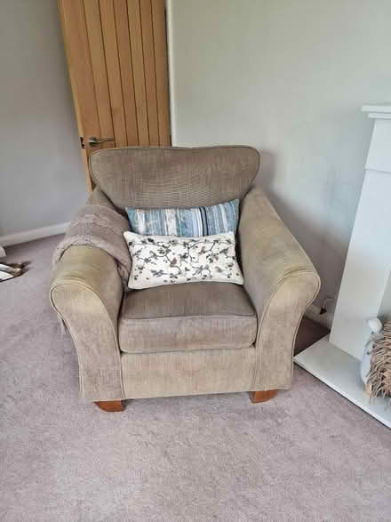 Photo of free Sofa and armchair (Battle TN33) #2