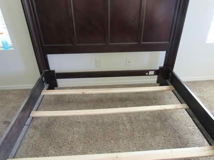 Photo of free Real Wood Queen Bedframe (Huntington) #1