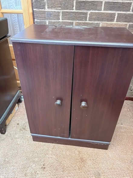 Photo of free Dark wood video/cd/dvd cabinet (Langho BB6) #1