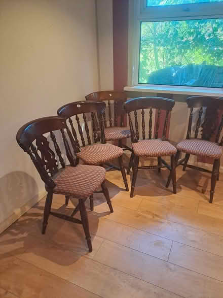 Photo of free 5 wooden chairs (Mill Hill London NW7) #1