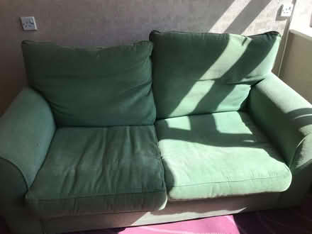 Photo of free 2 seater sofa bed ideal for small flat. Has a fire label (Moulsham CM2) #1