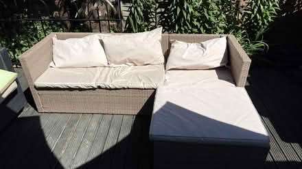 Photo of free Rattan garden sofa (RG6 7LQ) #1