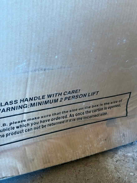 Photo of free Showering side panel x 2 (Whitton TW7) #2