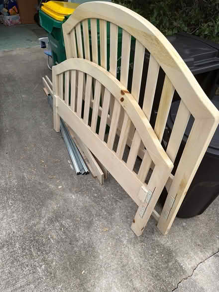 Photo of free Full-size bedframe and mattress (Melbourne Beach NearSchool) #2