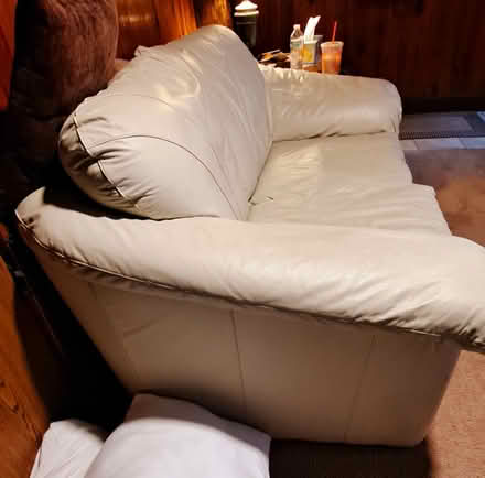 Photo of free Leather loveseat (Newton, NJ) #1