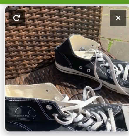 Photo of free Size 8 hi top trainers preloved (Northfield B31) #3