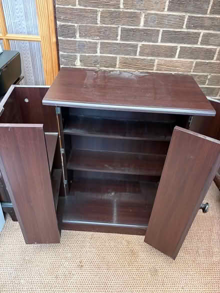 Photo of free Dark wood video/cd/dvd cabinet (Langho BB6) #2