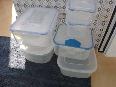 Photo of free Plastic Food storage containers with lids (Purley on Thames RG31) #1