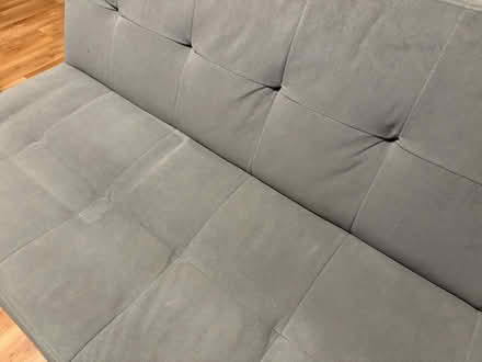 Photo of free Grey linen sofa/bed (Kings Norton B38) #2