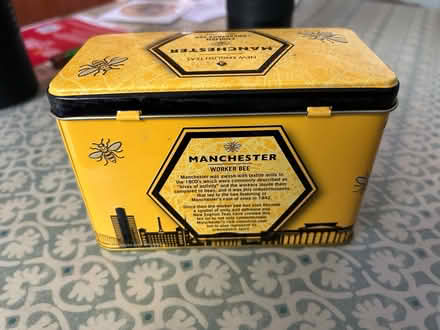 Photo of free Empty Manchester Tea Caddy (Peasedown St. John) #2