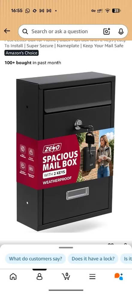 Photo of free Black Post box unopened (Dagenham RM10) #1