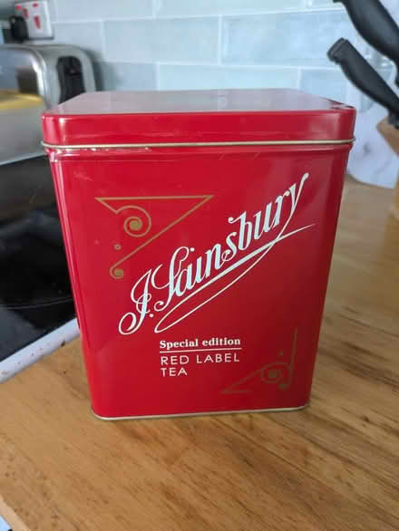 Photo of free Sainsbury's teabags tin (Brighton BN2 9xp) #1