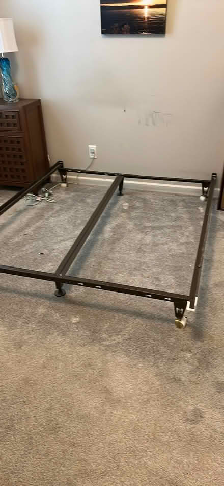 Photo of free Queen size box spring/bedframe (Rogers) #2