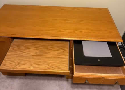 Photo of free Solid Oak Desk (Locust Grove) #4