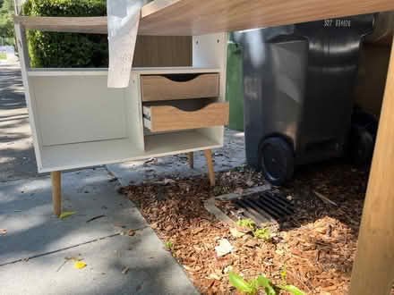 Photo of free Light colored wooden L-Sgaoeb (15 G street, San Rafael) #2