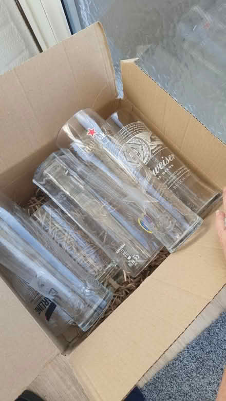 Photo of free Box of beer glasses (WD25 Woodside) #1