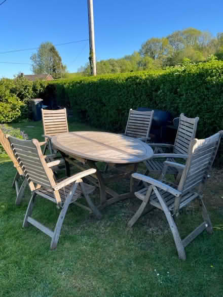 Photo of free Teak garden set (Sp11 0hd) #3