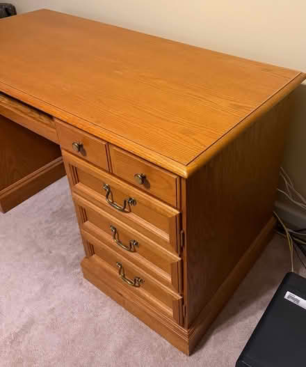 Photo of free Solid Oak Desk (Locust Grove) #2