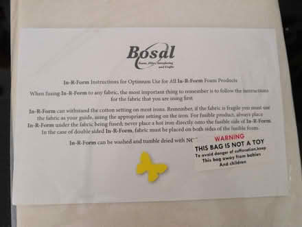 Photo of free Single sided fusible foam stabiliser (Eastcote HA5) #2