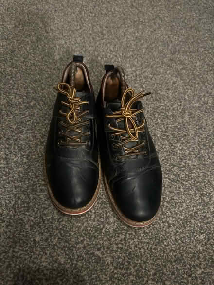 Photo of free Men's Black Leather Derby Shoes (Hatfield AL10) #2