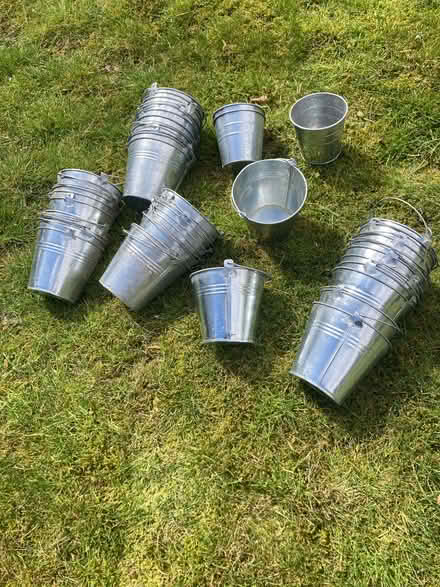 Photo of free 40 tin buckets (Marlow Bottom SL7) #1