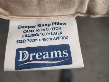 Photo of free Dreams latex foam pillow (Baldock SG7) #2