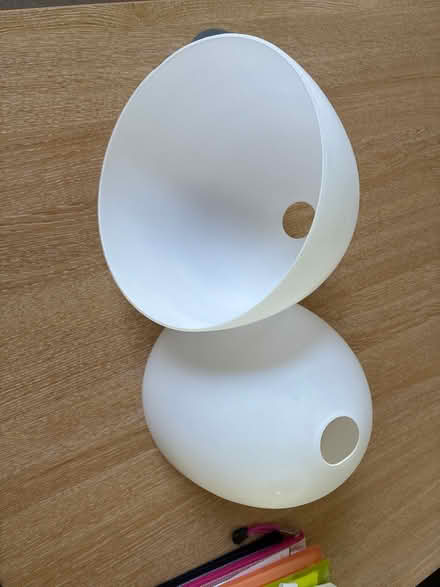 Photo of free Glass lamp shades x 2 (Lewes Nevill area) #2