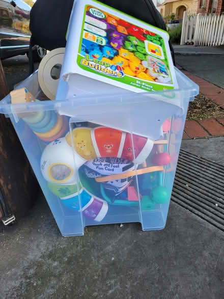 Photo of free Kids toys, carrier, potty (Sunset District San Francisco) #1