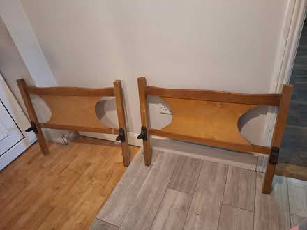 Photo of free Single bed, wood with spring frame (Kilmacthomas) #2