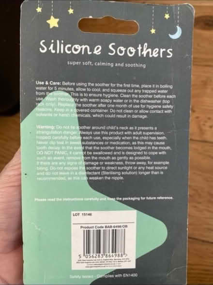 Photo of free Silicone Soothers 0 Months + (Cheshunt En8) #2