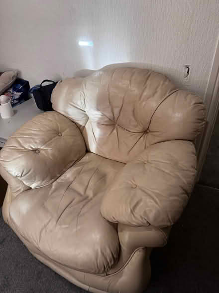 Photo of free Well Puffed Cream Single Sofa (M43 (Droylsden)) #1