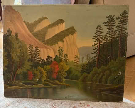 Photo of free Unframed Landscape Oil Painting (Belmont, MA) #1