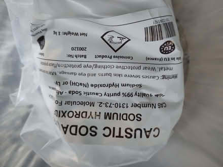 Photo of free Sodium hydroxide (caustic soda) and calcium hydroxide (St Ives PE27) #1