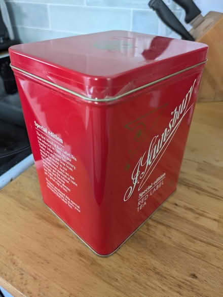 Photo of free Sainsbury's teabags tin (Brighton BN2 9xp) #2