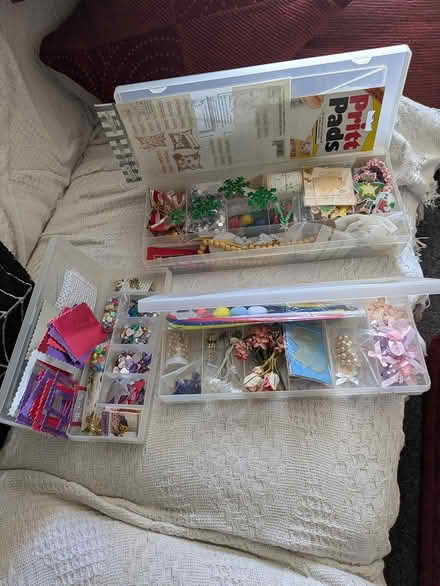 Photo of free 3 boxes of card making bits (Woolavington TA7) #1